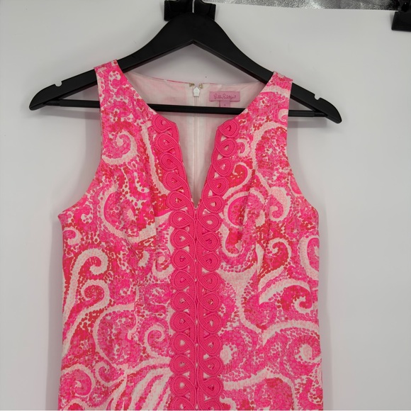 Lilly Pulitzer Ryder Pink Pout PBJ Print Shift Dress Sz 0 - Picture 3 of 8